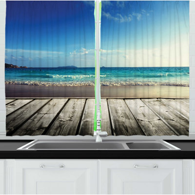 Ruffled Kitchen Curtain