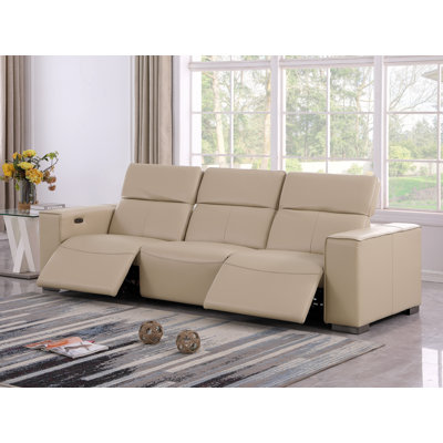 Luxueux canapé inclinable électrique avec deux fauteuils inclinables et appuis-tête électriques