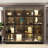 Ouimet 63" Wide 4 Glass Door Display Case with Adjustable LED Light-99314901