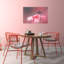 Jumping Spider Pink Blossom Delicate Spider Flower Nature Wall Art Print 1 Piece Wrapped Canvas Wall Art-1144766177