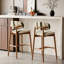 Chaise d'appoint beige / blanc + vert + brun noisette (ensemble de 8)-2033432598-2033432621