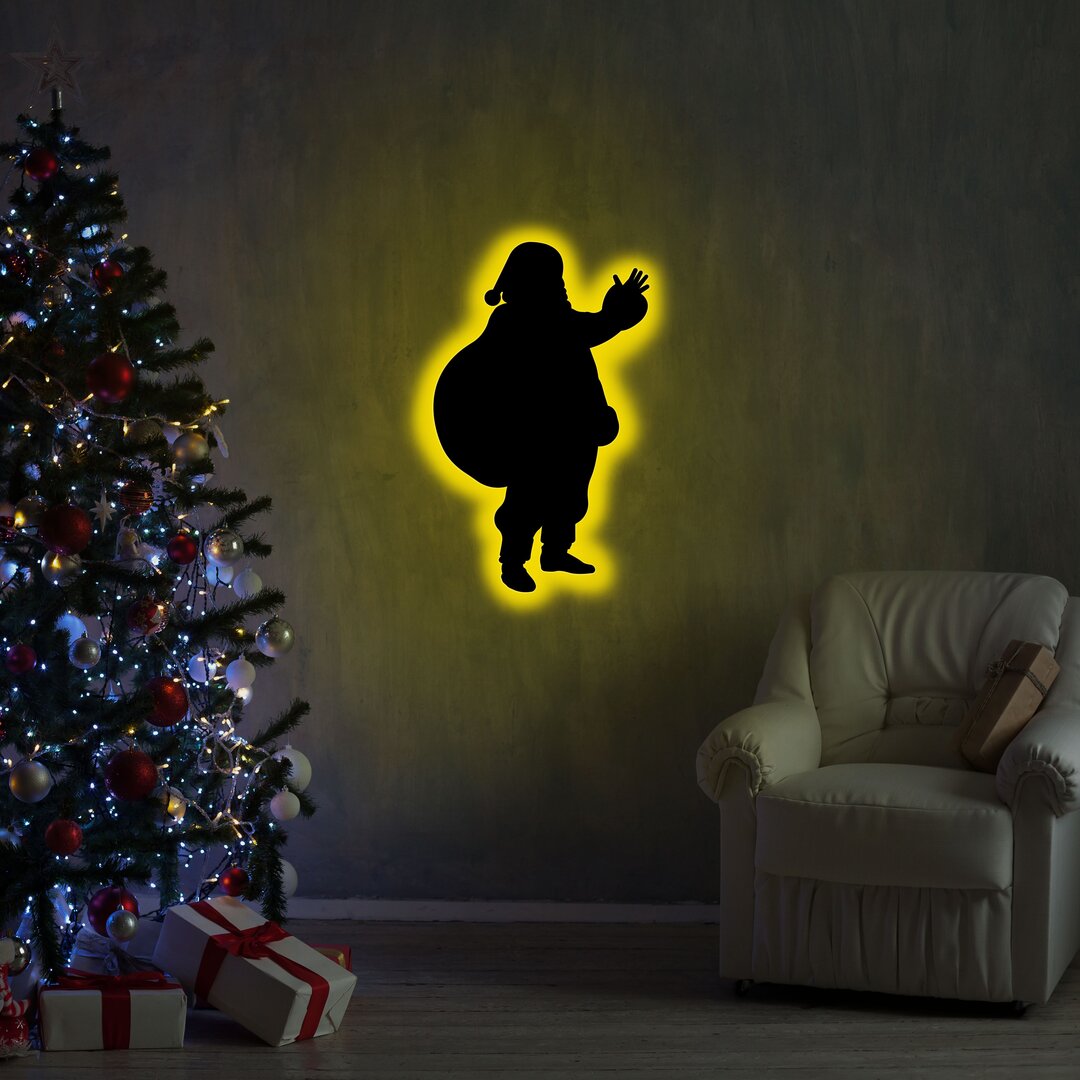 LED-Schild Santa Claus