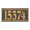 Dresden 1-Line Wall Address Plaque