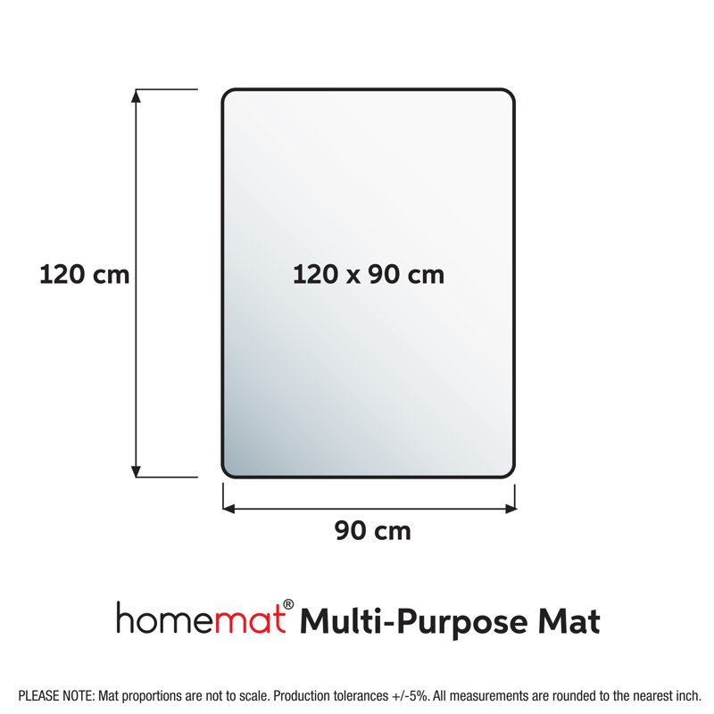 HomeMat Multi-Purpose Mat - Rectangular, 120 cm W x 90 cm L