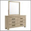 Commode 6 tiroirs avec miroir Sansome