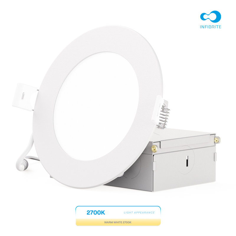 4" Slim Recessed LED, 9W, 2700K Soft White, Dimmable
