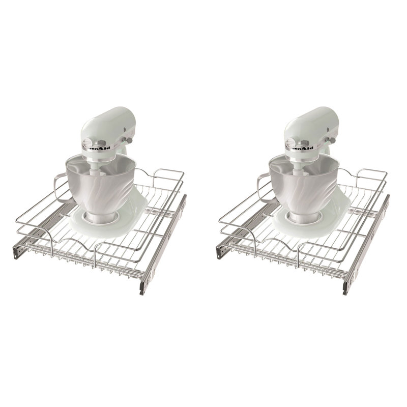 Rev-A-Shelf Kitchen Cabinet Shelf Organizer, 5WB1-2120CR-1 (2 Pack), 5.56" H x 22" W x 14.5" D