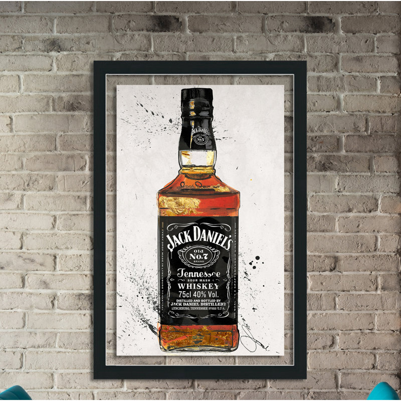 «Jack», impression sur toile, H 39,5 po x l 27,5 po x P 0,75 po, Acrylique avec cadre noir