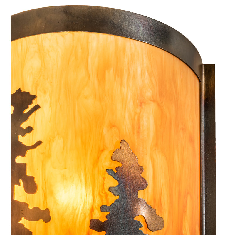 Tall Pines Steel Flush Mounted Sconce