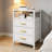 Nightstand With 3 Drawers & Open Shelf, Bedside Table, End Table For Bedroom Or Living Room