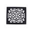 Calandre victorienne en aluminium 14 po x 16 po en fonte