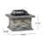28" Square MGO Wood Burning Fire Pit