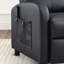 65cm Wide Modern and Soft Breathable Vegan Leather Compact Massage Recliner with Remote Control and Pocket