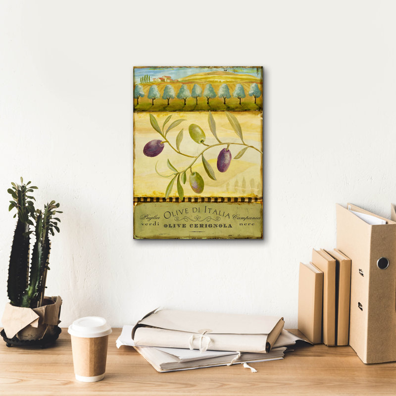 «Olive Grove Puglia» par Art Licensing Studio, art mural sur toile, H 16 po x l 12 po x P 0,75 po
