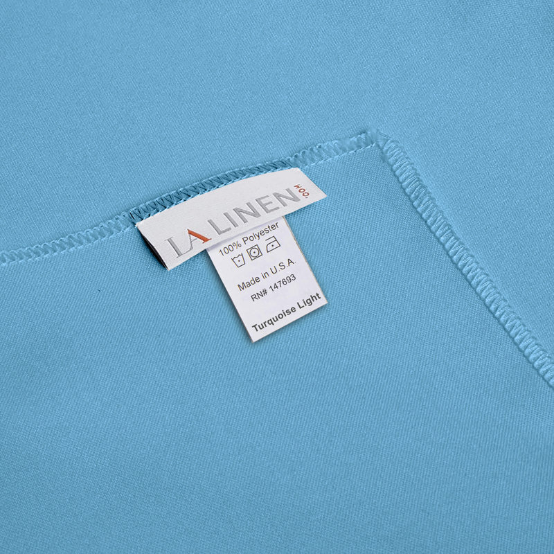 Wayfair Basics® Fisher Solid Colour Square Tablecloth, Light Turquoise, 52" Square