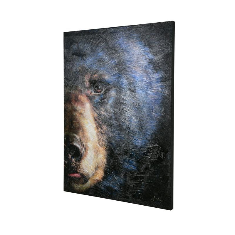 Le Beau Giclee by AFD Home 11158276 Grizzly Bear Gallery Wrap, 36-Inch by 48-Inch