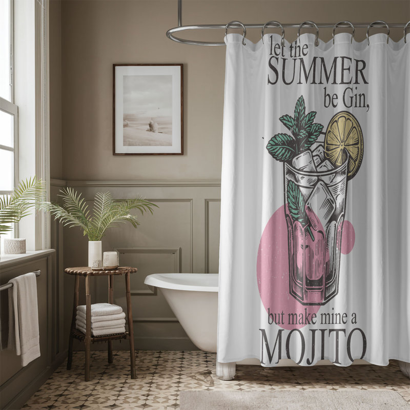 Old-Fashioned Sun-Kissed Days - 1 Piece Premium Shower Curtain, H 74 po x l 71 po
