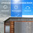3*5ft Iron Integrated Storage Shed - Practical & Elegant Design. Waterproof Cedarwood, Gray Iron Accessories. Good Ventilation Natural Illumination. Construction, Simple Installation. Suitable For