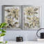 Poinsettia Study I - Ensemble de 2 peintures sur toile encadrées-96792315-96792314