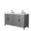 Beckett 66" Freestanding Double Bathroom Vanity with Quartz Top-1798370807-1798370804-1798370811