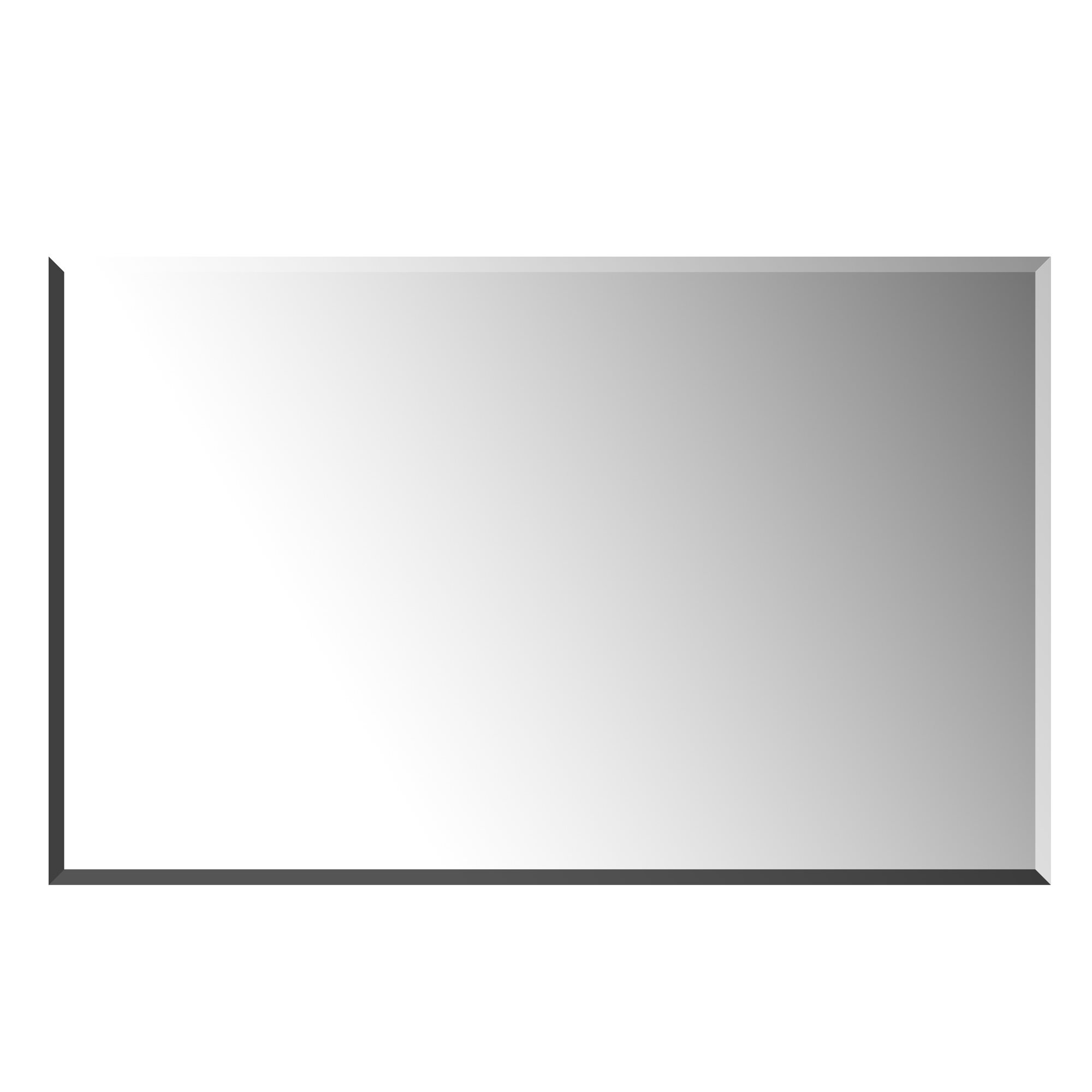 House of Hampton® Serafina Flat Wall Mirror & Reviews | Wayfair