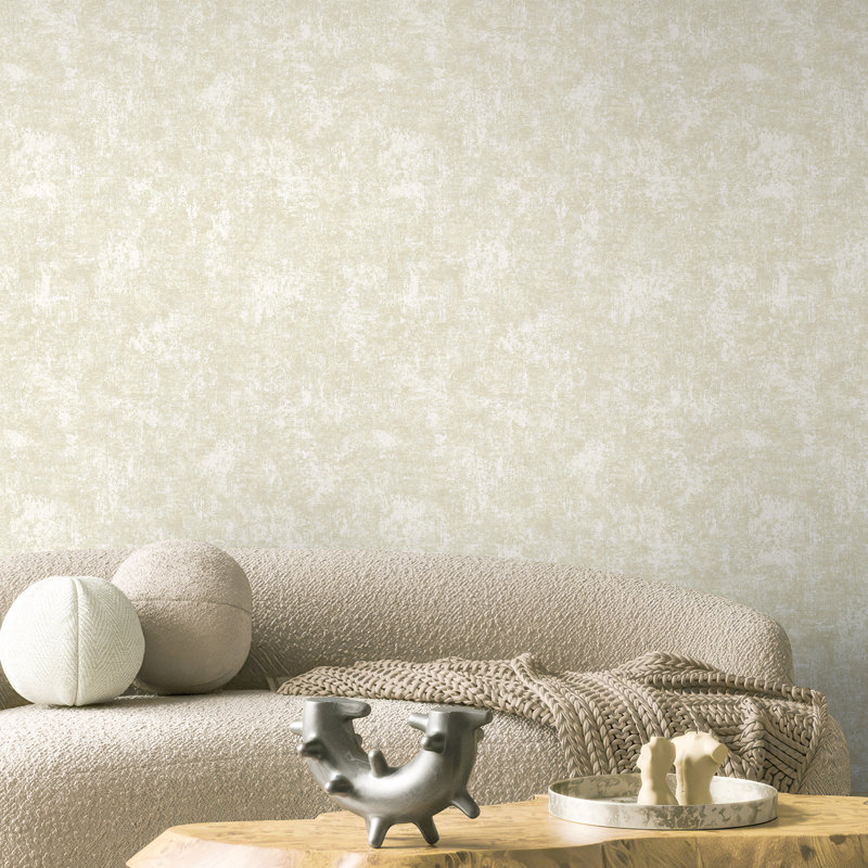 Solid Color Modern Roll , Beige