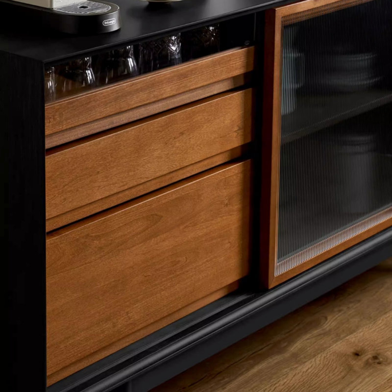 Buffet haut de gamme de luxe, Noir / brun