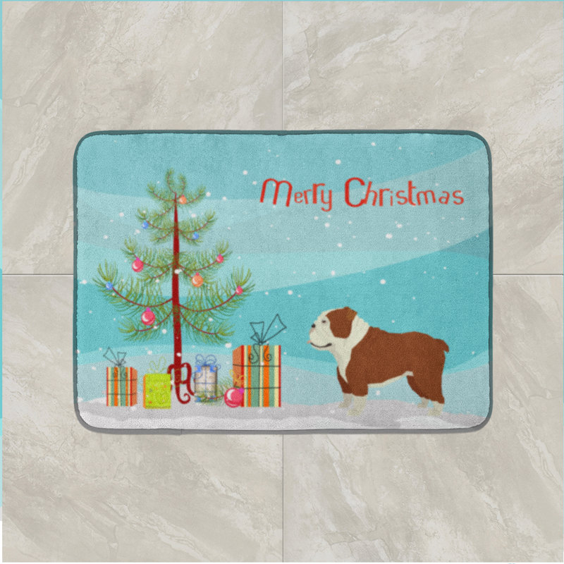 Tapis pour salle de bain chinois, Bouledogue anglais