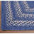 Camyla Farmhouse Braided Jute Blue Area Rug-1839622504
