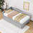 Twin L-Shaped Upholstered Daybed with Trundle-1941689305