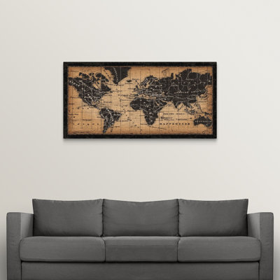 « Old World Map » par Pela Studio - impression d'art graphique