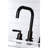Kingston Brass Two-Handle 3-Hole Deck Mount Widespread Bathroom Faucet with Brass Pop-Up Drain-1886339086-1886339085