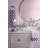 Violet Check Glass Soap Pump