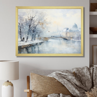 Hiver Paris, Tour Eiffel, ville, charme V - Art mural de Paris