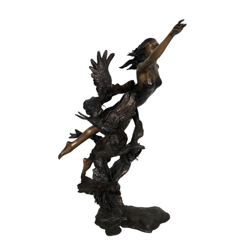 Bird Dove Copper Bronze Garden Statue