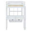 Lit mezzanine double avec grandes tablettes