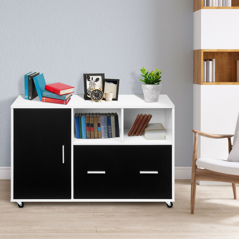 100cm Wide 1 -Drawer Mobile File Cabinet