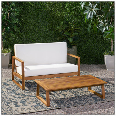 BELGIAN LOVESEAT & COFFEE TABLE