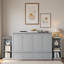 Lit escamotable avec tiroirs de rangement spacieux et tablettes ouvertes-970213976