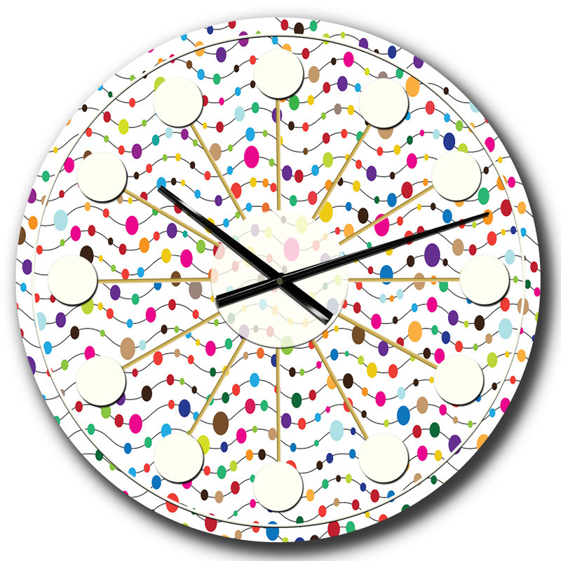 Horloge murale Mid-Century, Grand