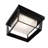 Black LED Outdoor Flush Mount