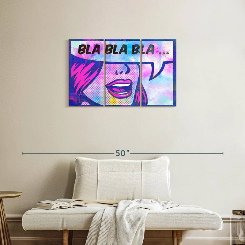 Tergel Bla Bla Bla, 20" H x 33" W