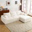Canapé-repose-pieds beige