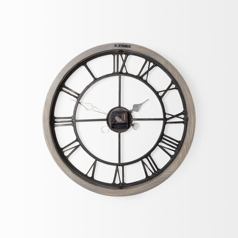 Horloge murale Aekjot, Moyenne, Gris / Noir