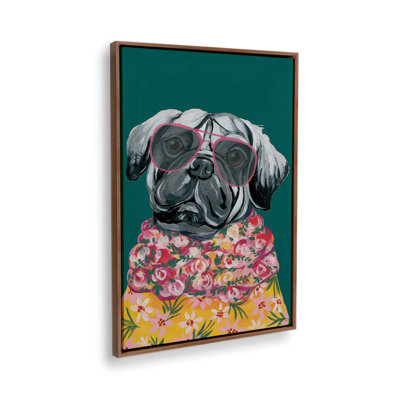 Smug Pug by Yvette St. Amant Art Print