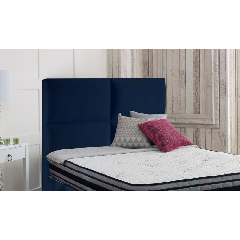 Margret Upholstered Headboard, Marine Blue, Small Single (2'6)