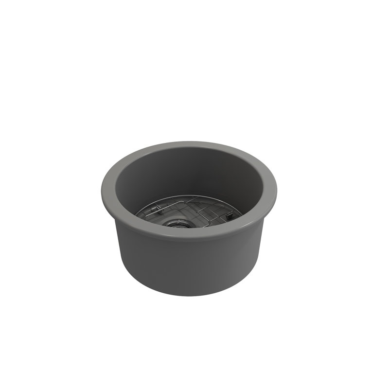 18.5'' L Kitchen Sink, Matte Gray