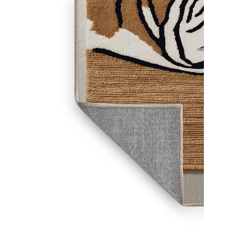 Washable Bulldog Dogs Area Rug, Rectangle 7' x 9'