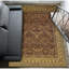 Tapis rouille et doré de haute qualité noué à la main