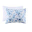 Édredon pour lit double / grand avec rayures florales, rembourrage, 2 taies décoratives, coussins décoratifs, rayures textiles, rembourrage, textile, lavable à la machine